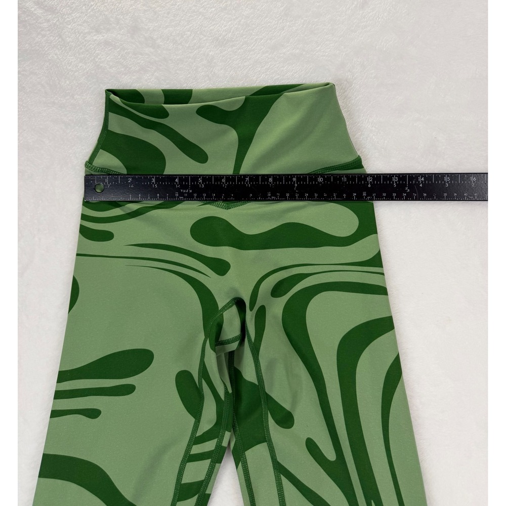 Vitality x Cosmopolitan Green Swirl Psychedelic High Waisted Leggings‎ XS Womens - Picture 4 of 8